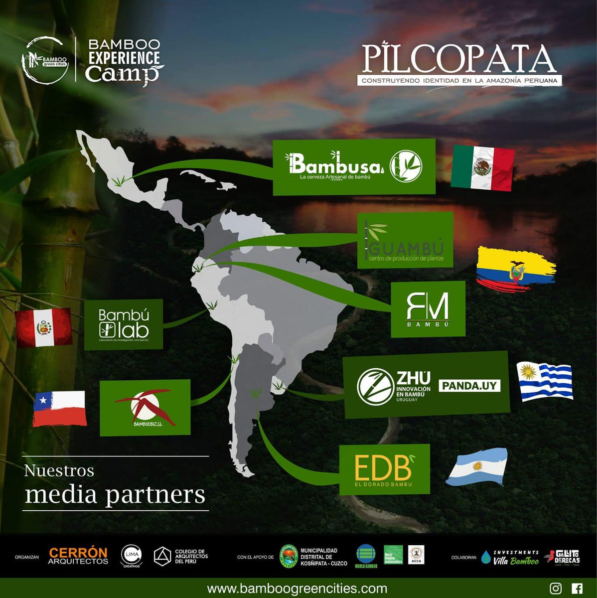 BambusaCerveza's tweet photo. Es un gusto para #BambusaCraftBeer ser parte de un gran evento en Perú "Pilcopata Bamboo Experience Camp" Por un América Latina más sostenible! Gracias por la invitación a los organizadores. #BambooJoinus #PensemosBambú #Bambuseros https://t.co/y8WBjztZEF