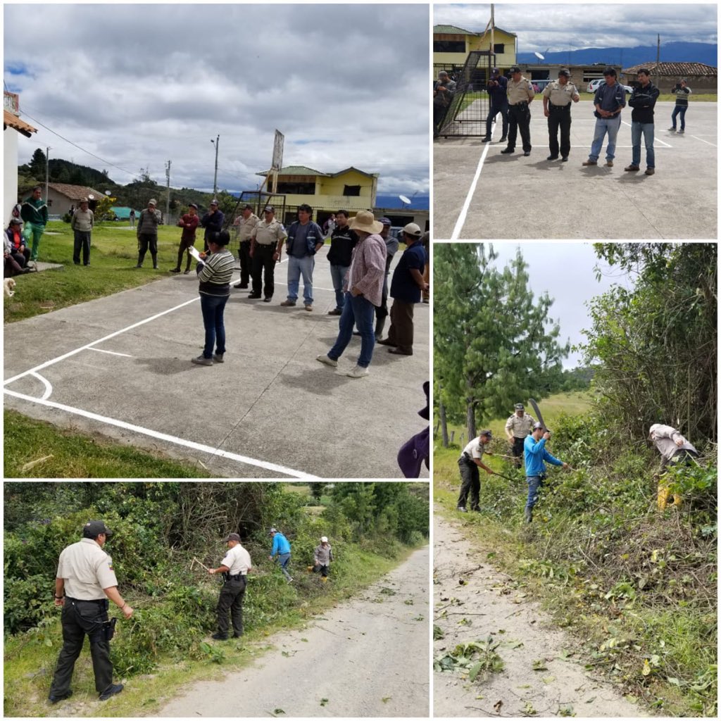goberazuay's tweet photo. NABÓN | Como #BuenosVecinos 🏡, la ciudadanía, @PoliciaEcuador y @ElProgresoTP realizaron una minga comunitaria en la parroquia El Progreso https://t.co/cYdf4tydhI