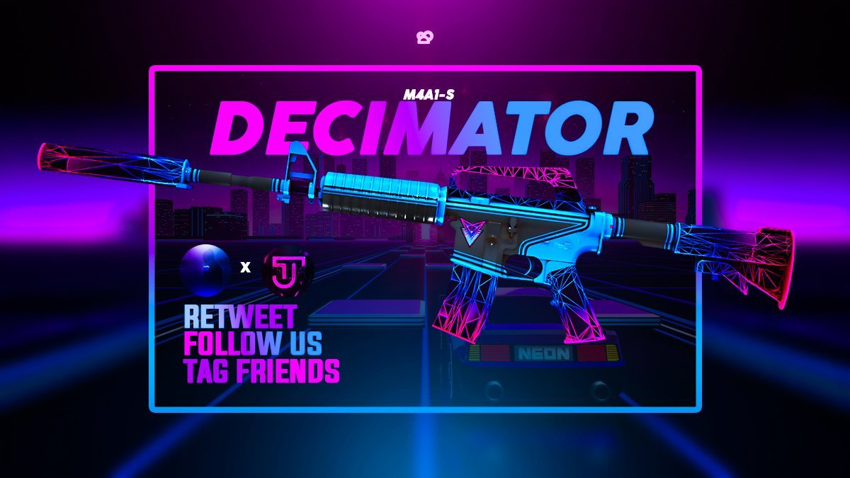 snookyy__'s tweet image. 🎁M4A1-S Decimator Giveaway🎁

✅Retweet + Like
✅Follow me + @TheDaniel3131 
✅Tag friends

⏲️Ends in 72 hours⏲️