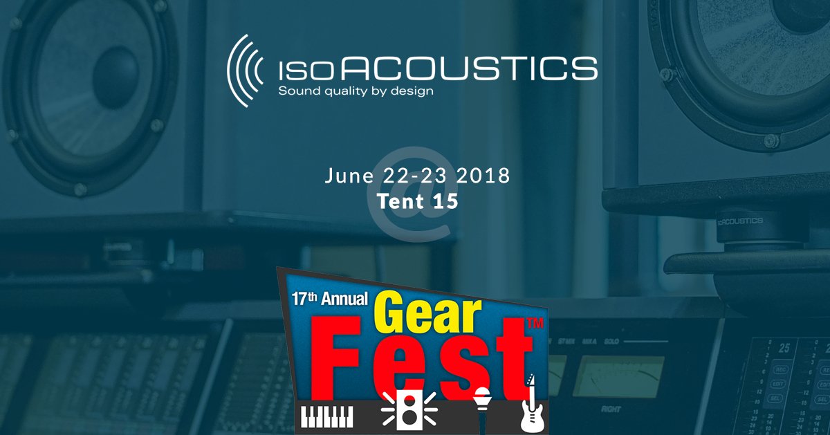 IsoAcoustics's tweet photo. Join us this weekend for @SweetwaterSound's #GearFest 2018, Fort Wayne #Indiana - find great deals all @IsoAcoustics pro audio product lines! #ISOseries #ISOpuck https://t.co/1rM4Z4EEB9 https://t.co/oKM3l9rZI9