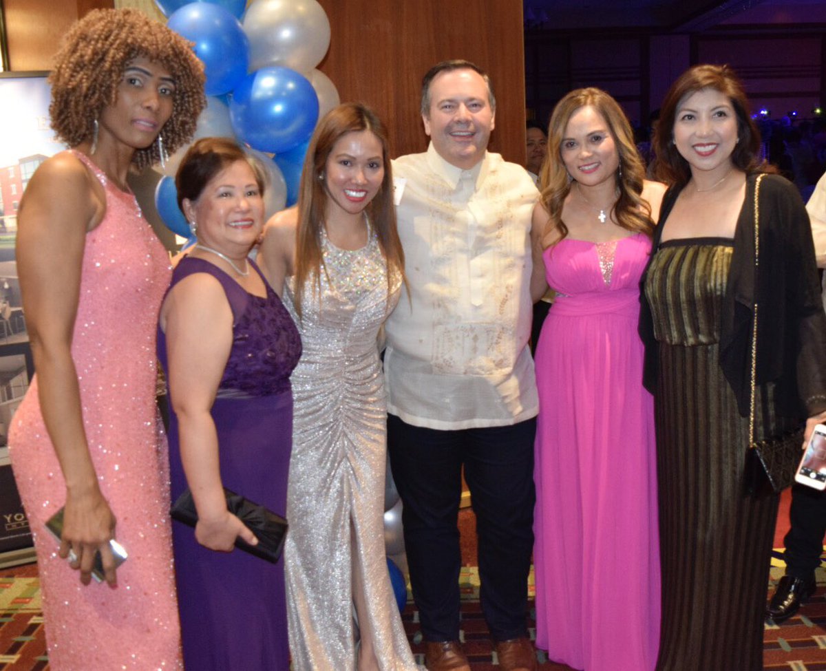 jkenney's tweet photo. Wonderful time celebrating #Philippines Independence Day with #Edmonton’s Filipino community on Saturday. Somehow I got talked into entering the men’s pageant and came-in “second runner up!” https://t.co/B4ZSkZaoJC
