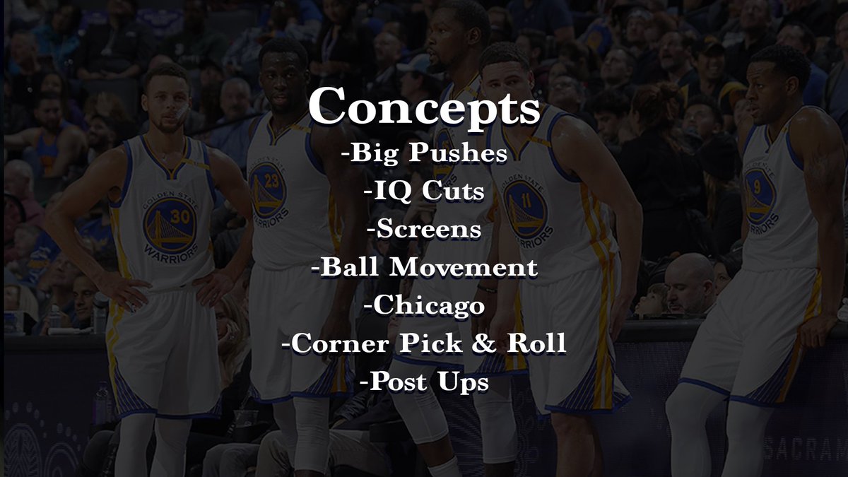 HalfCourtHoops's tweet photo. Golden State Warriors Steve Kerr Motion Offense Clinic &amp; Playbook:

https://t.co/sn1LOaAG7m https://t.co/9QnwuGgtkx