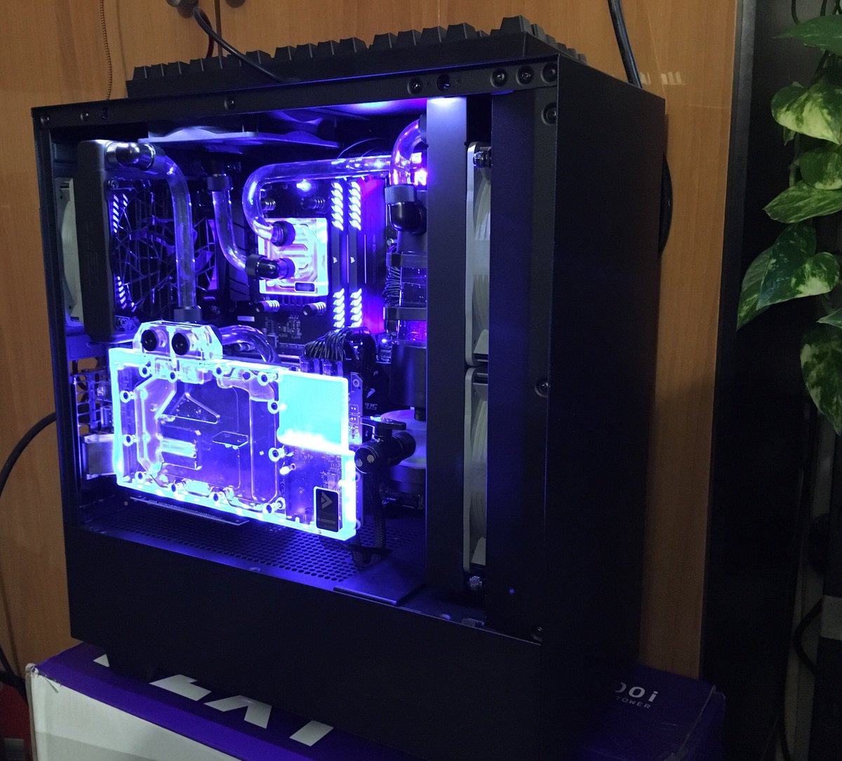 nzxt h500 custom water cooling