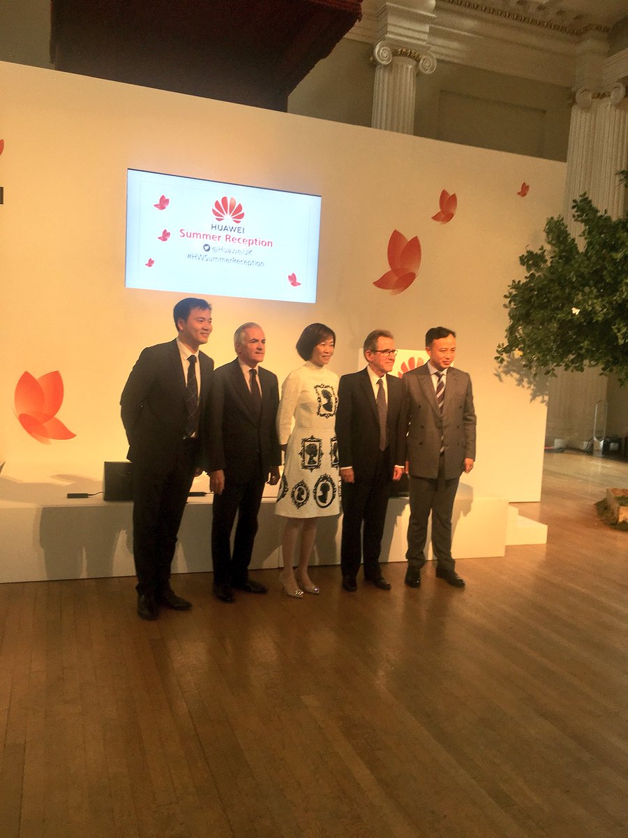 HuaweiUK's tweet photo. A wonderful evening hearing about Huawei’s commitment to UK trade and innovation #HWSummerReception https://t.co/DpCfuGadgv