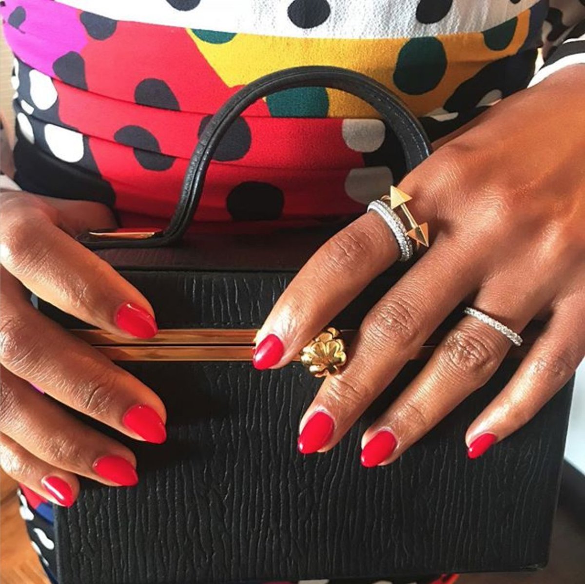 essie's tweet photo. we see you rocking that #reallyred mani, @kerrywashington ! who else loves this classic red? ❤️ https://t.co/hISIb0nqUn