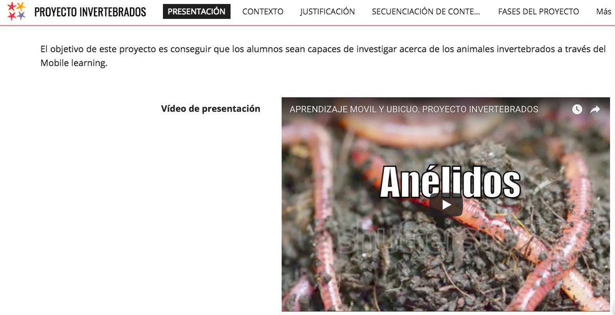 santibiologia's tweet photo. Proyecto Invertebrados para la asignatura de Aprendizaje Móvil y Ubicuo #TicNebrija  @crisvillalonga @LuisaSanchezSev @angelaruedacast @florizamora2  vía https://t.co/47y3FgbvMc https://t.co/CWbX4ECK4r
