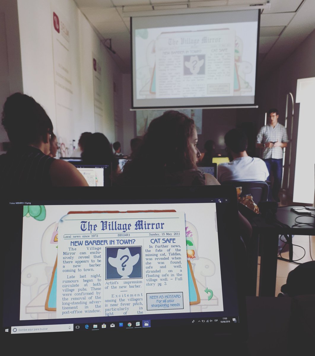INFO_MAC_LS's tweet photo. MAC team is currently studying for an MA in Audiovisual Translation: Localization, Subtitling and Dubbing.
Today it's time to learn about video game translation with Pablo Muñoz.
🤓🖱
 #videogametranslation
#neverstoplearning
#MACinSeville
#MacLanguageSolutions
#welovewhatwedo https://t.co/HZrYkVacDG
