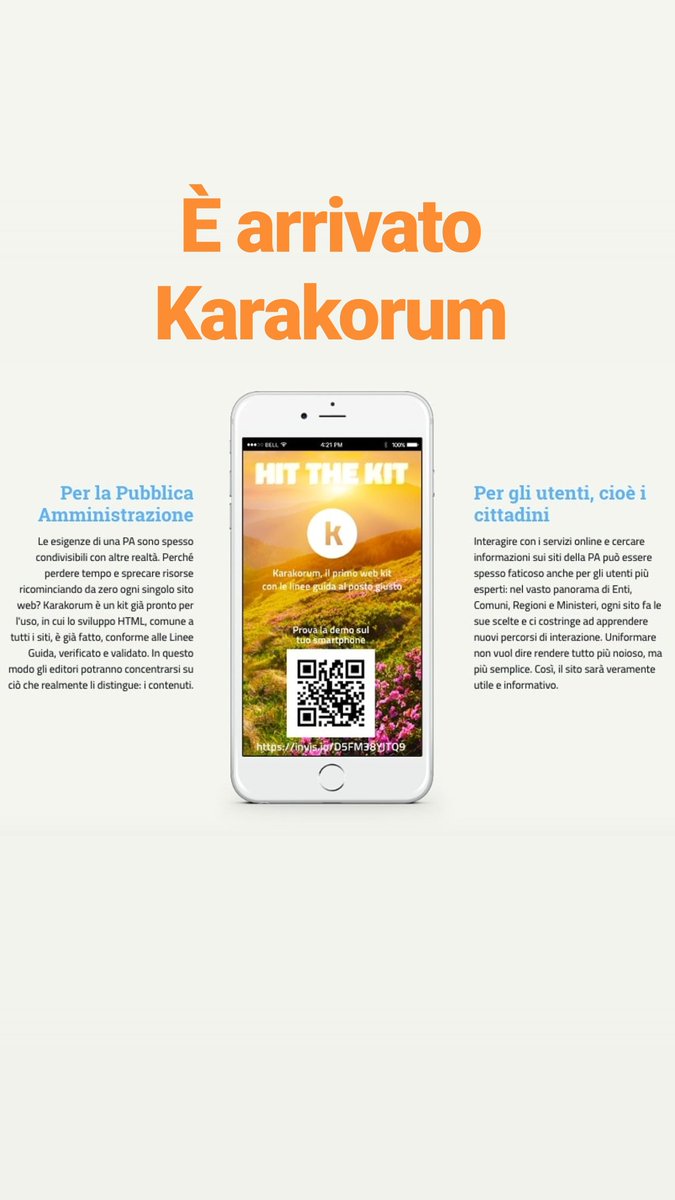 Nasce #Karakorum, il kit per chi è piccolo ma vuole adeguarsi alle #LineeGuida per i siti web della PA. Piccoli comuni, biblioteche, piccoli musei, siamo qui karakorum.manafactory.it