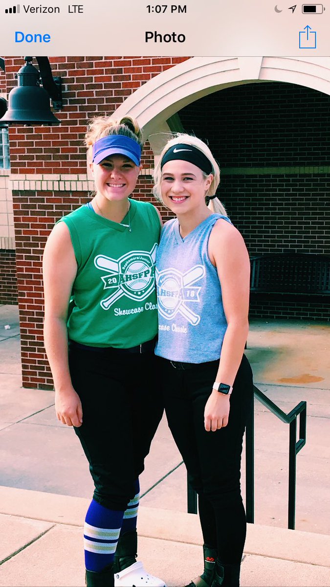 BVBobcatSoftbal's tweet photo. A couple Lady Bobcats getting ready for Jr / So All- Star Classic in Conway https://t.co/jwoRNbPpTY