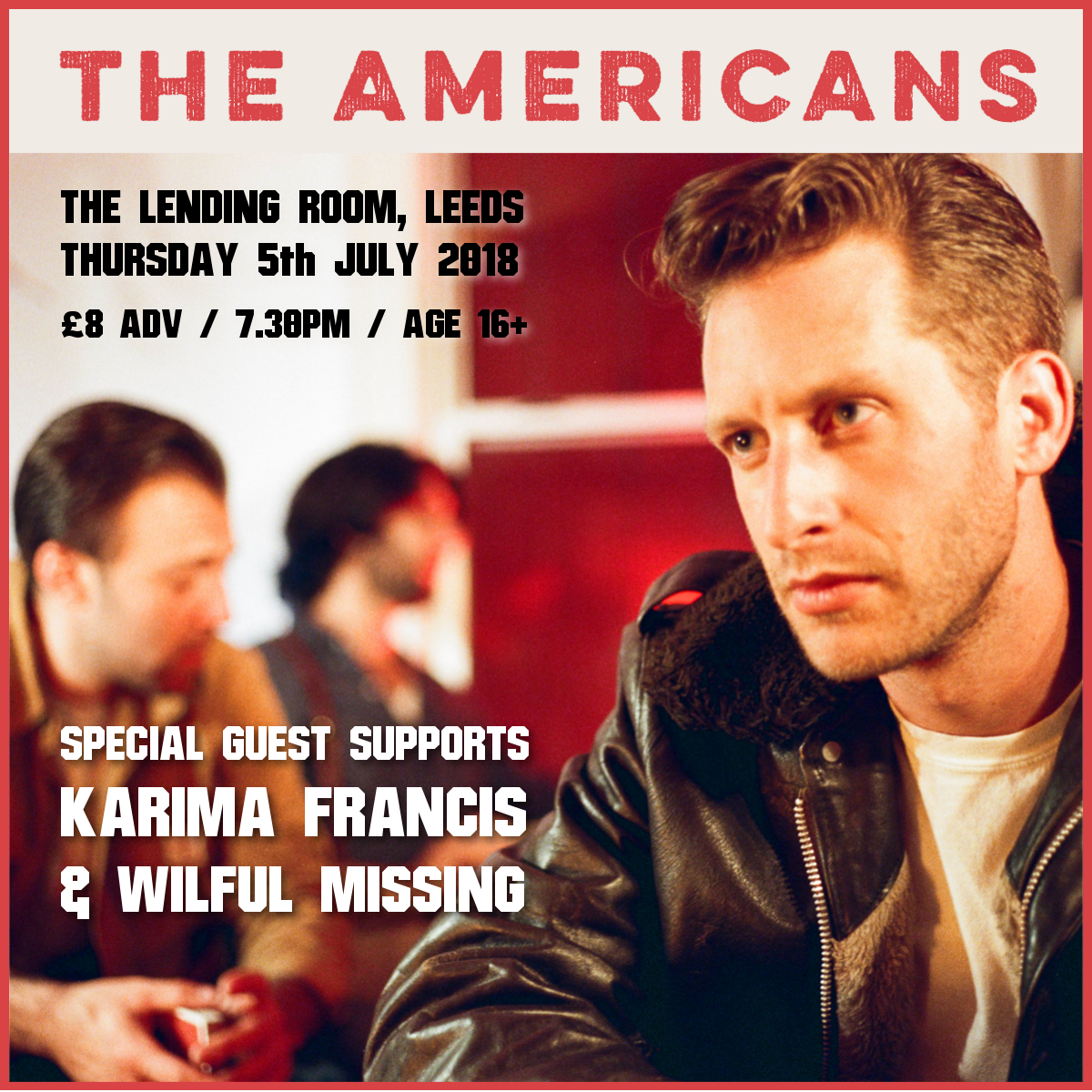 HeeHawSessions's tweet photo. Delighted to announce the support acts for @AmericansMusic at @TomLendingRoom, Leeds on 5th July.....
@KarimaFrancis > https://t.co/u6FMgzQD10
&amp; @wilfulmissing > https://t.co/riD0v6KWkQ
THIS IS SHAPING UP TO BE QUITE A SHOW!
Tickets > https://t.co/aIMD7dEjny https://t.co/Sq00q2LUxb