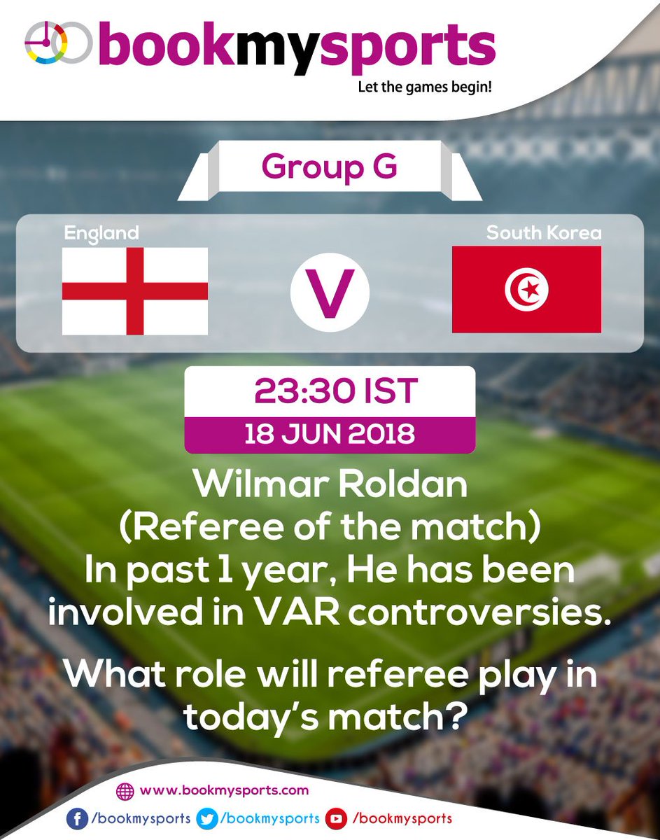 tripoturf's tweet photo. #FIFAWorldCup_2018 #Football #Adidasfootaball #Russia # #WilmarRoldan In past 1 year, he has been involved in VAR controversies #What role will referee play in today's match #England vs #Tunisia@
#18June2018? #Letthegamebegins https://t.co/JJBWudqnv6