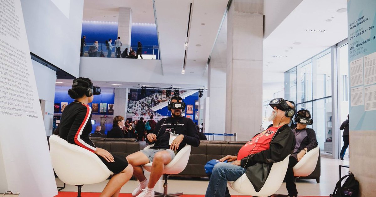 imagineNATIVE's tweet photo. Drop by our offices at @401Richmond to check out VR works by Postcommodity, Scott Benesiinaabandan, Danis Goulet &amp; Kent Monkman from our 2167 Indigenous VR Project!

The works are available for #FREE Drop-in viewing (Mon-Fri: 9am-5pm) throughout June for #IndigenousHistoryMonth￼ https://t.co/CgGHn63jjQ