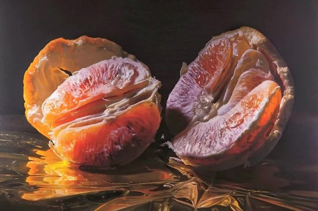 leticiaalaniz's tweet photo. A ripe, juicy orange is depicted in this contemporary still life by American painter Eric Wert. / Una naranja jugosa y madura es representada en este bodegón contemporaneo del artista Americano - Eric Wert https://t.co/VL9jJ2Pin3 #ericwert, #bodegon, #StillLife https://t.co/nQKK1xRITq