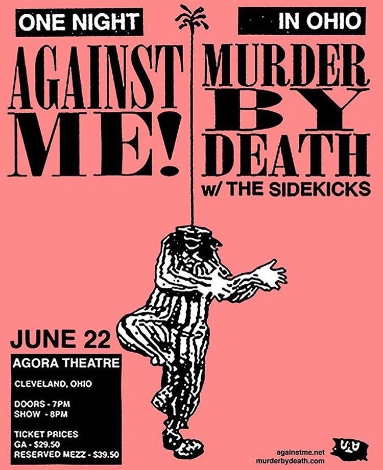 againstme's tweet image. If you’re at all on the fence about coming to the show this Friday in Cleveland, we promise you do not want to miss