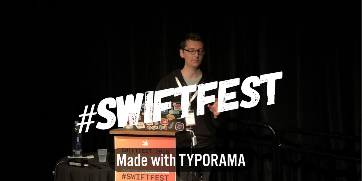 malecks's tweet image. Cool talk from the creator of @typoramaapp #typorama about indie life at #swiftfest