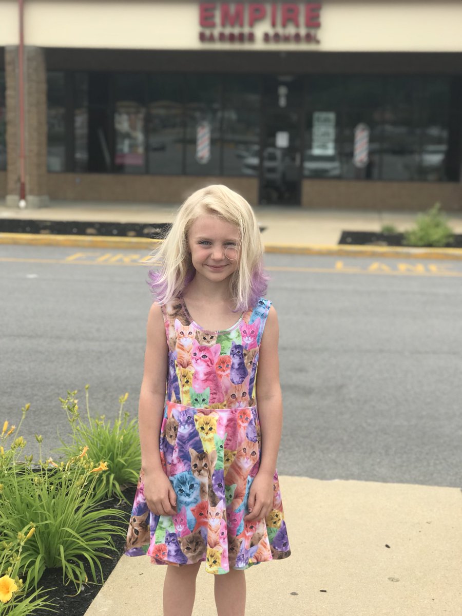 BakedNewEngland's tweet photo. Went to go see @sydsbnetny today.... and Mads walked away all smiles. She loves her new hair. https://t.co/rNQq7RoJQs