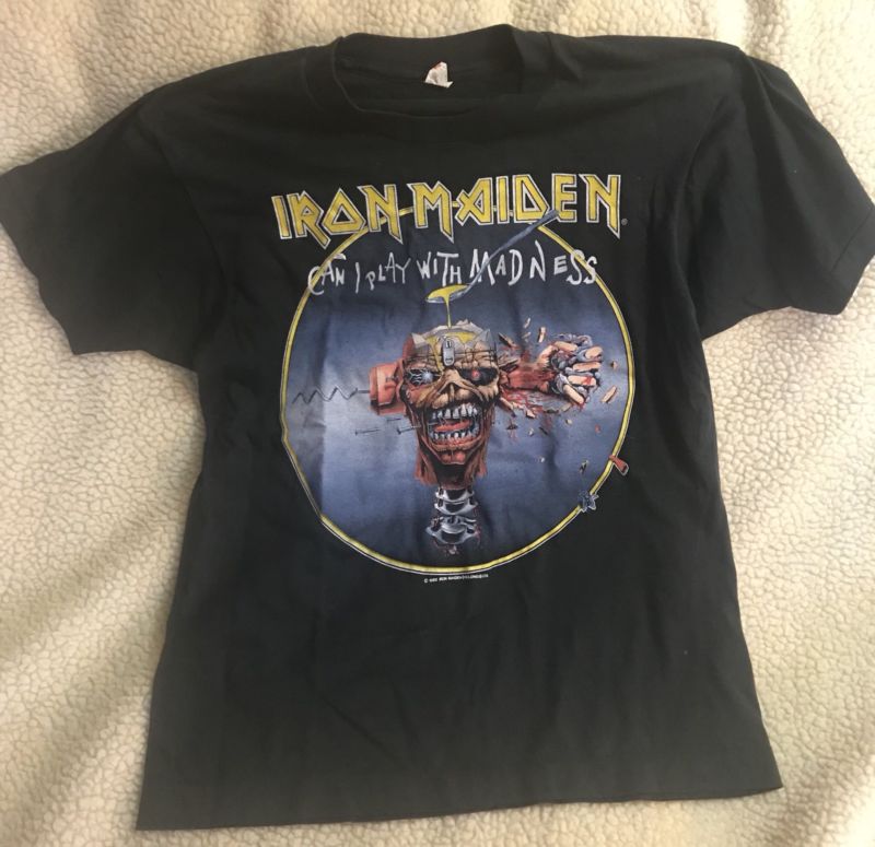 iron maiden can i play with madness shirt