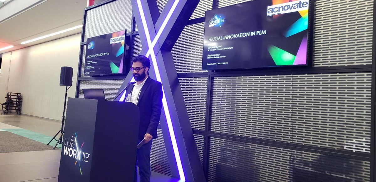 acnovate's tweet photo. Wanted to know what Frugal Innovation in PLM ...  join us on #liveworx18 liveworx18 #PLM #ptc #flex #windchill https://t.co/0pJfvuFfjV