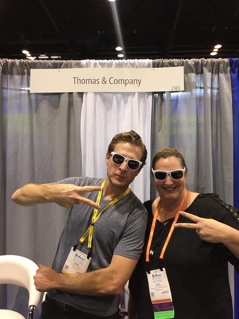 JamieRAbbott's tweet photo. Hanging out with @UI_SIDES partner, @ThomasCoUCM. Stop by #SHRM18 booth #2365. Stop by and ask them how SIDES has helped #UIIntegrity. https://t.co/TyMowLjDM5