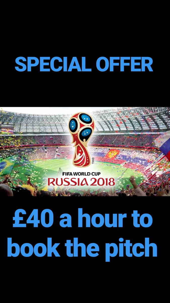 GoalsArenaUK's tweet photo. Special offer for all team's and football lovers 

The cost to book the pitch will be £40 all through the world cup 🏆

Weekends £25 a hour

Call 07784792294 to hire the court!! https://t.co/ZVvynV8vWK