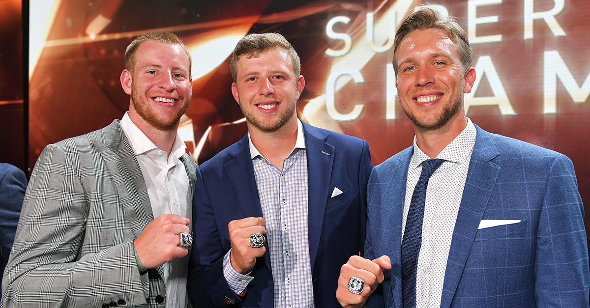 Eagles's tweet photo. QBs

#FlyEaglesFly https://t.co/ELd24YruUt