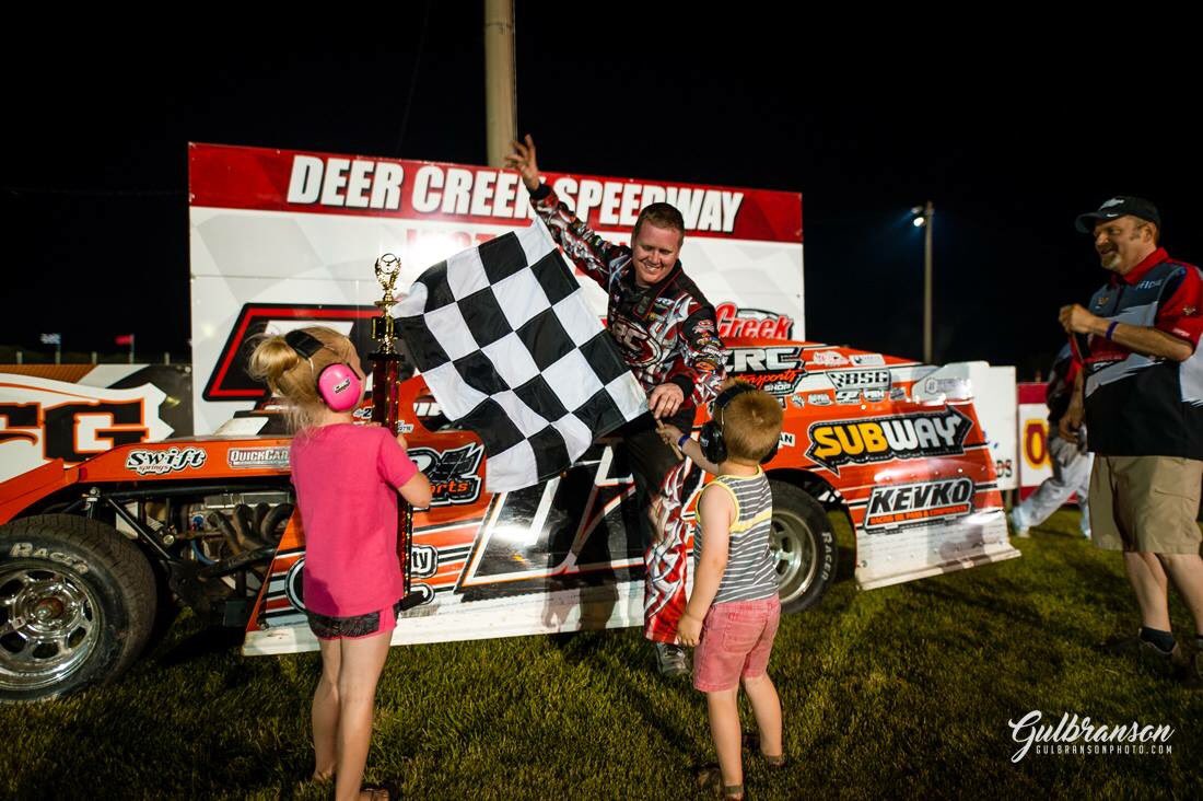 CrapserRacing07's tweet photo. Picked up our 1st @USRAracing Mod win at @DeerCreekSpeed Saturday night. Now have won features in 4 different classes at the Creek. https://t.co/bXDCrJGKCz