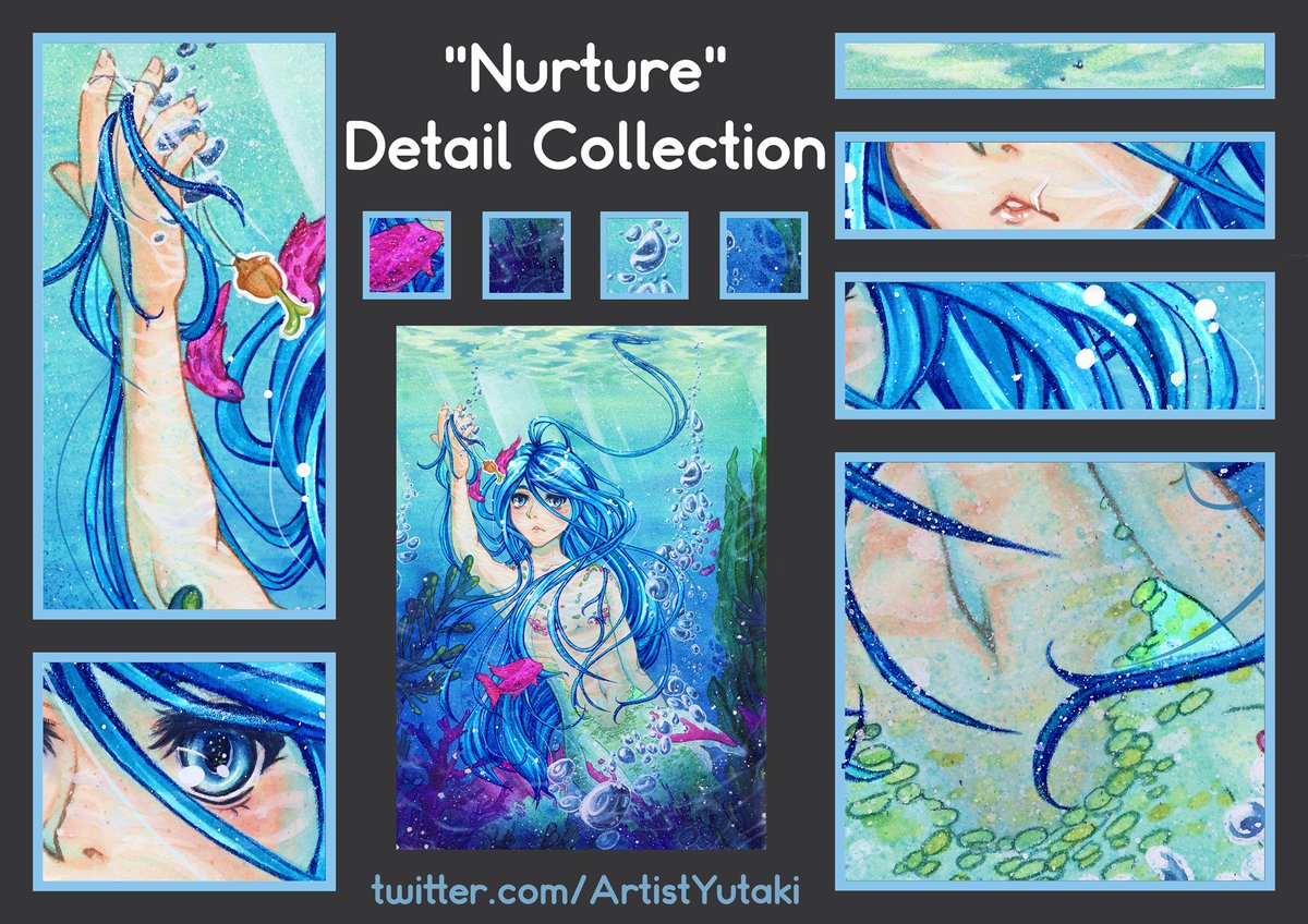 A few close ups from my picture Nurture. Please use full view if possible, thanks 💙
I’d greatly appreciate all shares, likes and comments (especially critique), they really mean the world to me! All websites I'm on are linked in my profile^^