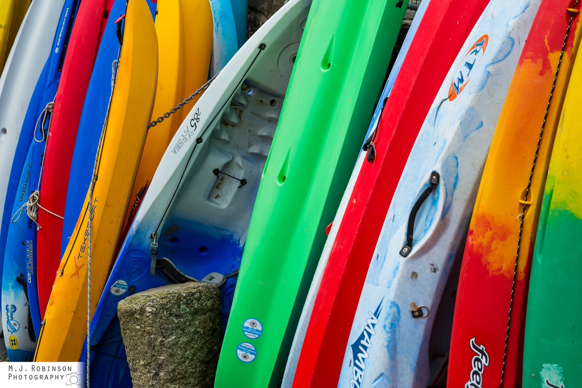 Colourful collection of #Kayaks in the #harbour of the little #Cornwall village of #Mousehole @PhotoLately #photolately <a href="/ILoveCornwallUK/">Visit Cornwall</a>
