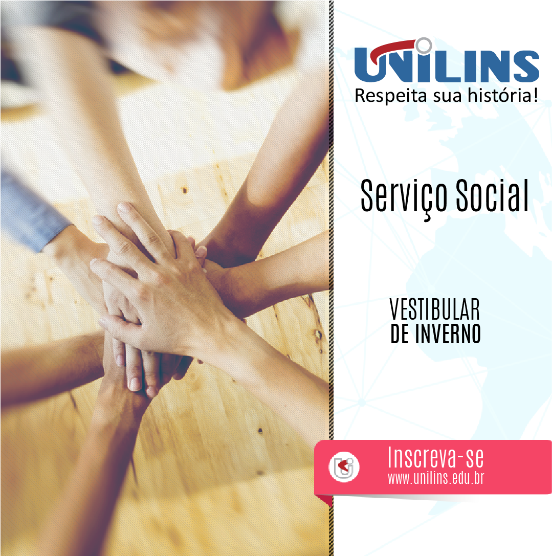 Vestibular de Inverno 2018
unilins.edu.br/vestibular?rds…
#Servico_Social
Inscrições a partir de 20/06
ENEM ou Prova Agendada