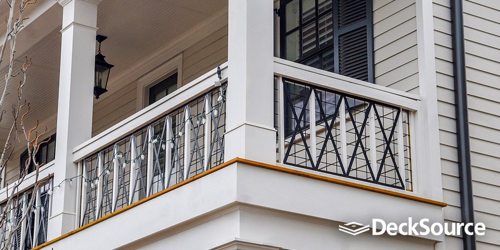 Imagine your home with a charming balcony and covered porch combo. Add style to your curb appeal with #Decksource. Give us a call today or visit us at decksource.com to add this classic feature to your home. #beautifulbalcony #coveredporch #classic #charming