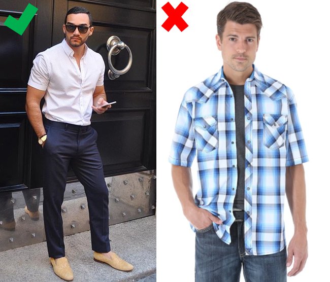 WellBuiltStyle's tweet image. Not all short sleeve button up shirt looks were created equal. Some are better than others. Make the necessary adjustments.