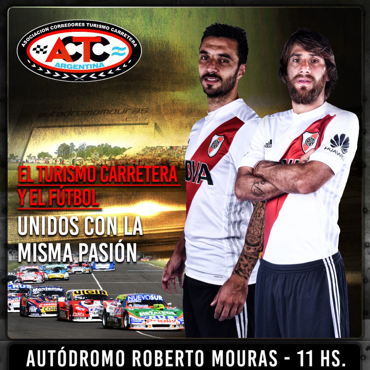 actcargentina's tweet photo. 📸¡Dos figuras de @CARPoficial girarán mañana en un Turismo Carretera!

@LeoPonzio_Ok y @NachoScocco32Ok, ¿les gusta la velocidad?😉 https://t.co/P2l1u18XAd