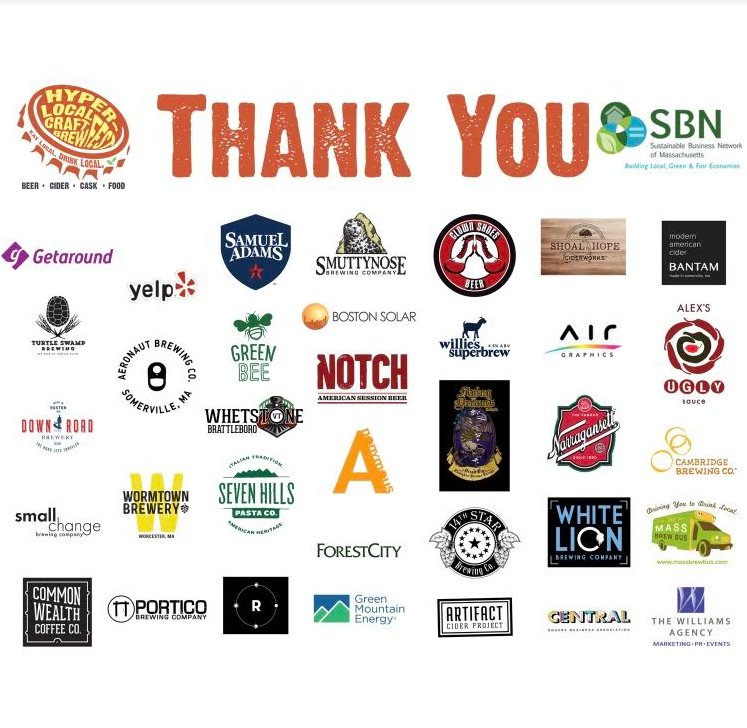bostonlocalfood's tweet photo. Thank you to everyone who made #hyperlocalbrew a sucess this past Saturday. We hope everyone enjoyed it as much as we did.
@notchbrewing @gansettbeer @sevenhillspasta @shoalhopeciderworks @singhsroti @turtleswampbrewing  @smallchangebeer @SmuttynoseBeer @whalersbrewing https://t.co/7NTJOYjoML