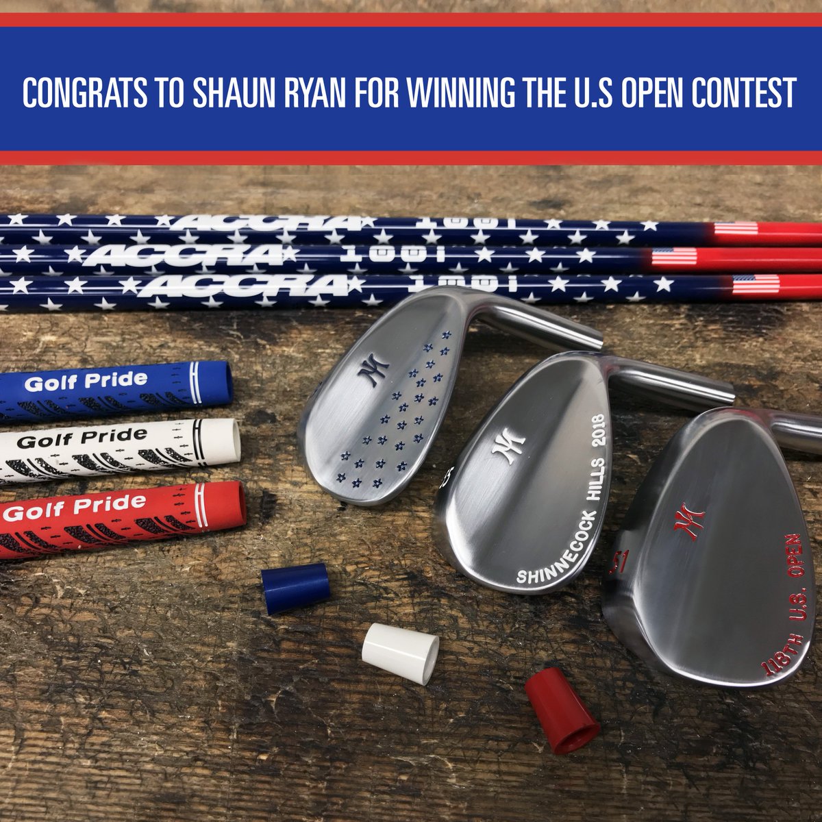 Thanks to everyone who entered the U.S. Open contest! Be on the lookout for our next contest!

#ClubChampionGolf #Golf #GolfPrideGrips #MiuraGolf #AccraGolfShafts #USOpen #ShinnecockHills