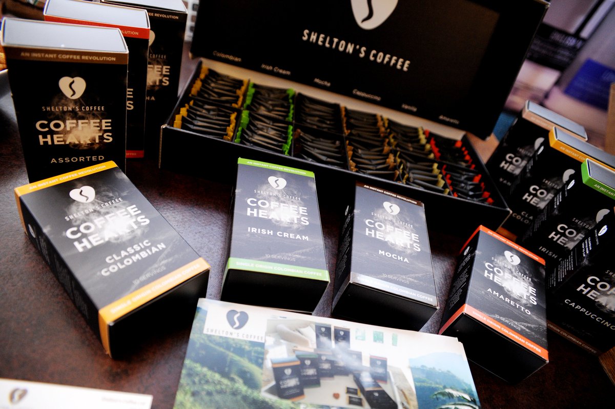 sheltonscoffee's tweet photo. Tomorrow at The Business Festival in Liverpool, starting with a Gala Dinner at The Venue at the Royal Liver Building showcasing our amazing Shelton's Coffee Hearts #businessfest #liverpool #DIT #exporting #fdea #greatbritain #specialtycoffee https://t.co/Yid2IMZUZg