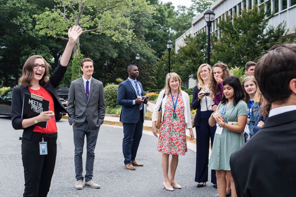 gracelking's tweet photo. Three years ago, I became obsessed with @MeetThePress during #FreeSpirit15.
Yesterday, I got to welcome #FreeSpirit18 to the show.
Oh, how time flies... @WeDreamDareDo https://t.co/9fd0y5jL9P