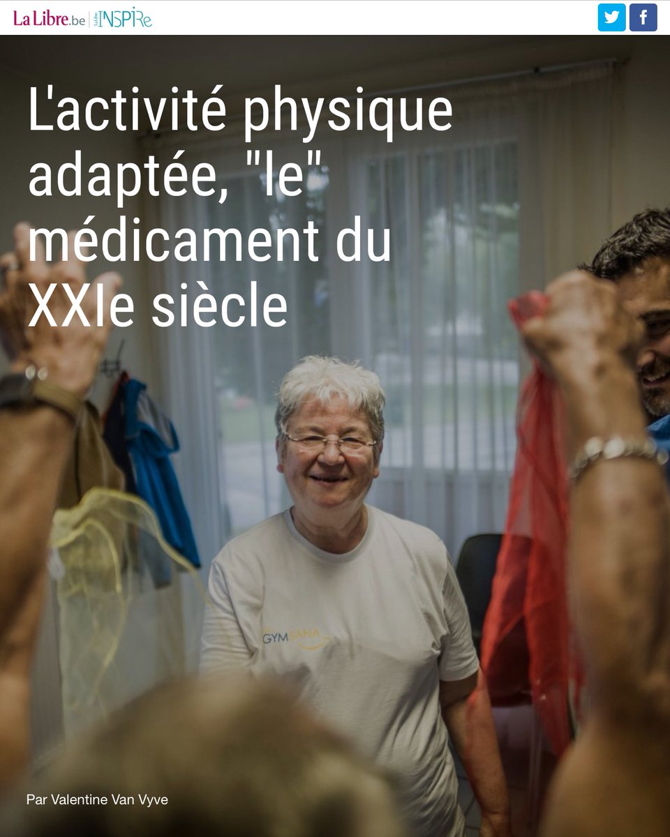 Chaudru_'s tweet photo. « Si les nombreux bénéfices de l’activité physique pouvaient être condensés dans une seule pilule, cela constituerait simplement le médicament le plus prescrit dans le monde. » https://t.co/YLebSLn70Q https://t.co/PpiUvus1fT