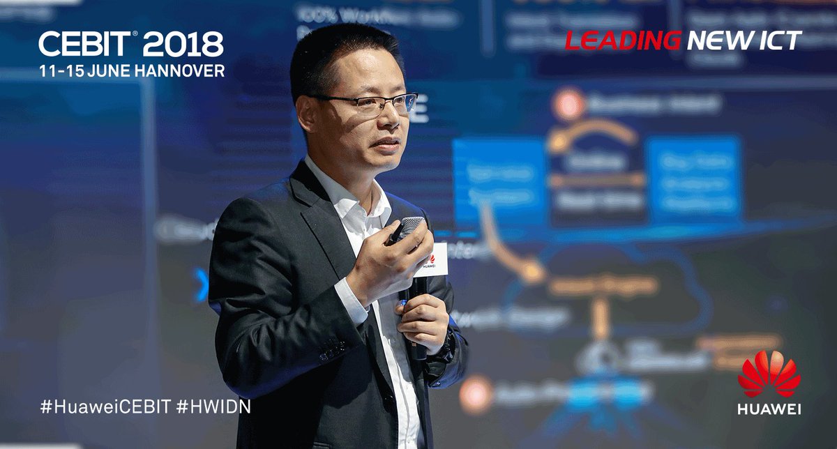 HuaweiEntLac's tweet image. #CEBIT18, Huawei presenta la solución de Redes impulsadas por la intención orientadas a la industria, cuyo objetivo es acelerar la transformación digital de las industrias e incrementar el valor de los negocios. Conozca más: bit.ly/2JtBRSf #HuaweiCEBIT #HWIDN