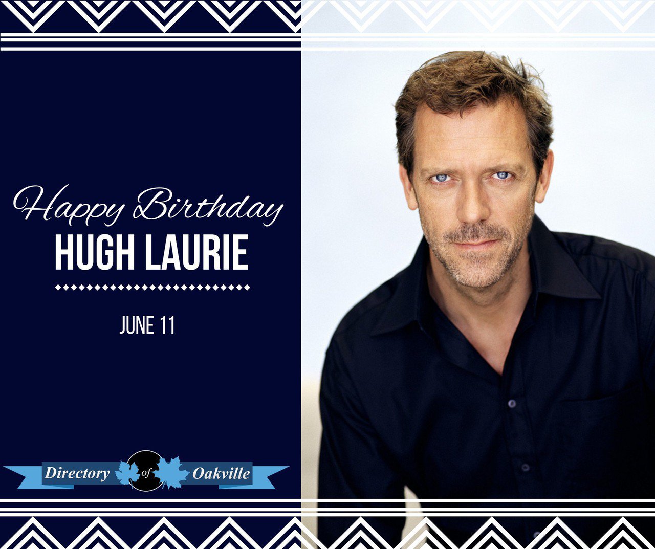 Happy Birthday!
Hugh Laurie born 11, 1959 