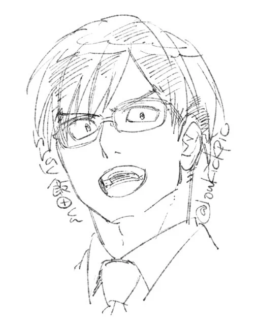 hrak飯田くん リプきたキャラ顔だけ描いた 