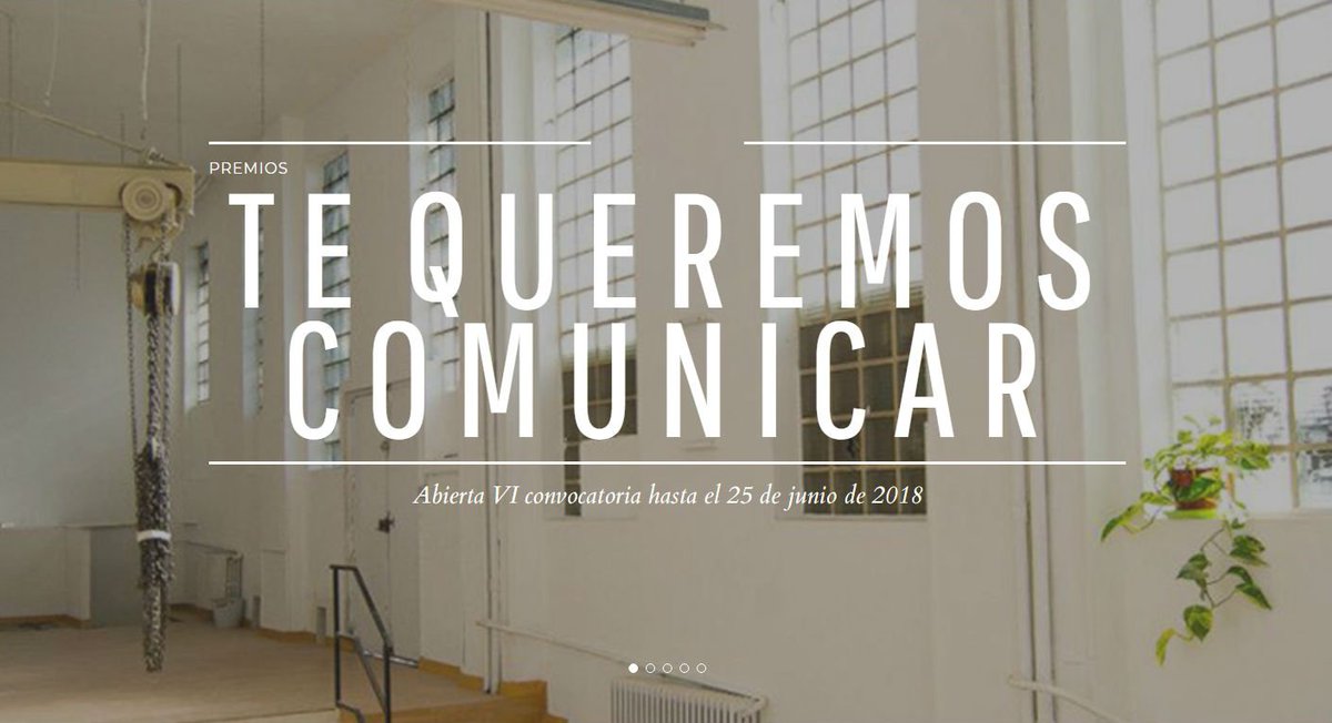 danielgalindo78's tweet photo. La agencia de comunicación #Cultproject pone en marcha la sexta edición del concurso #TeQueremosComunicar, destinado a proyectos relacionados con la cultura, la innovación, la educación, el arte y el deporte. Echa un vistazo a https://t.co/N3QfOOxrmT https://t.co/yQsvQzNO5g