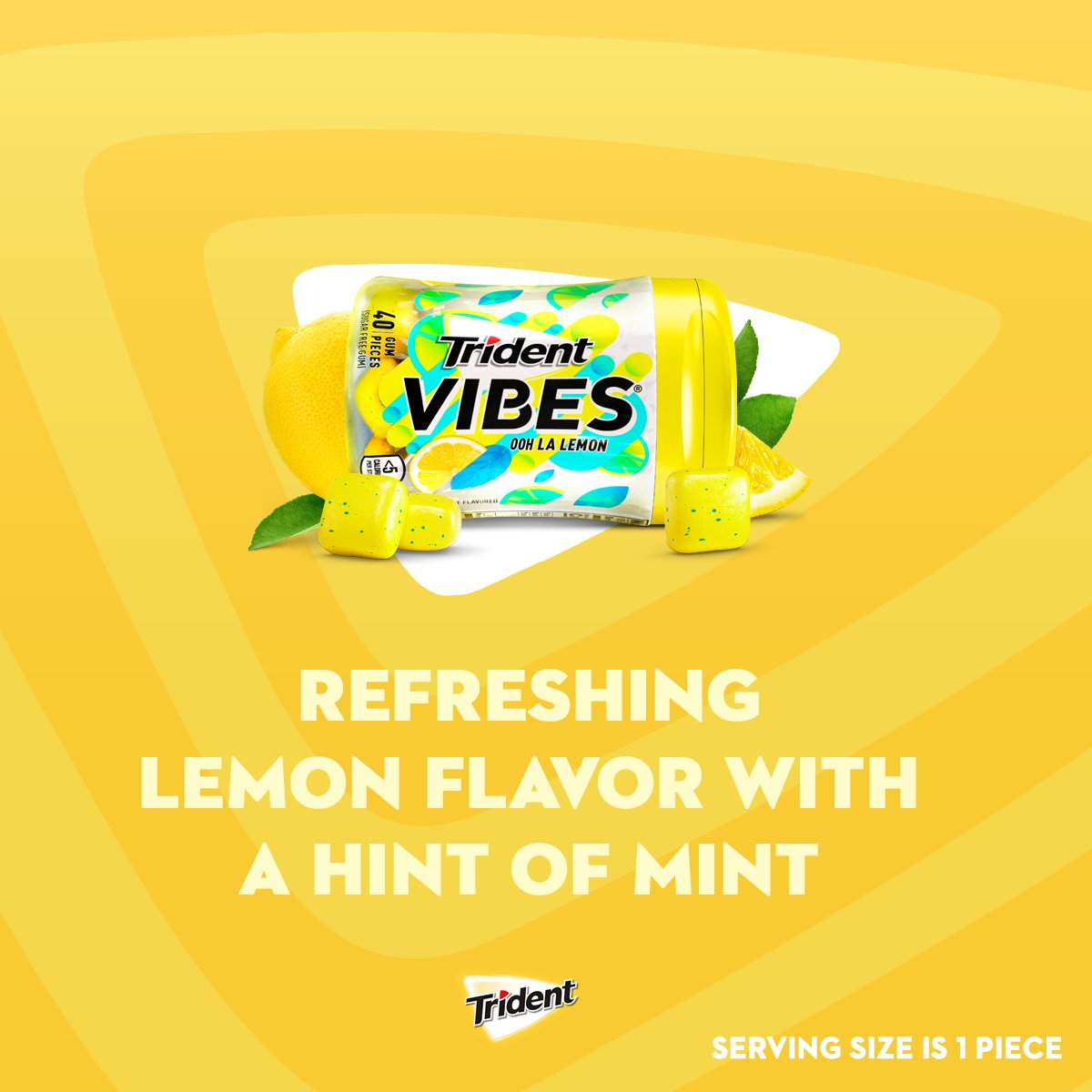 Trident Gum Take Your Taste Buds On A Flavor Journey That Pops And Pops And Pops New Trident Vibes Is Bursting With Three Exciting Flavors Ooh La Lemon Tropical Beat
