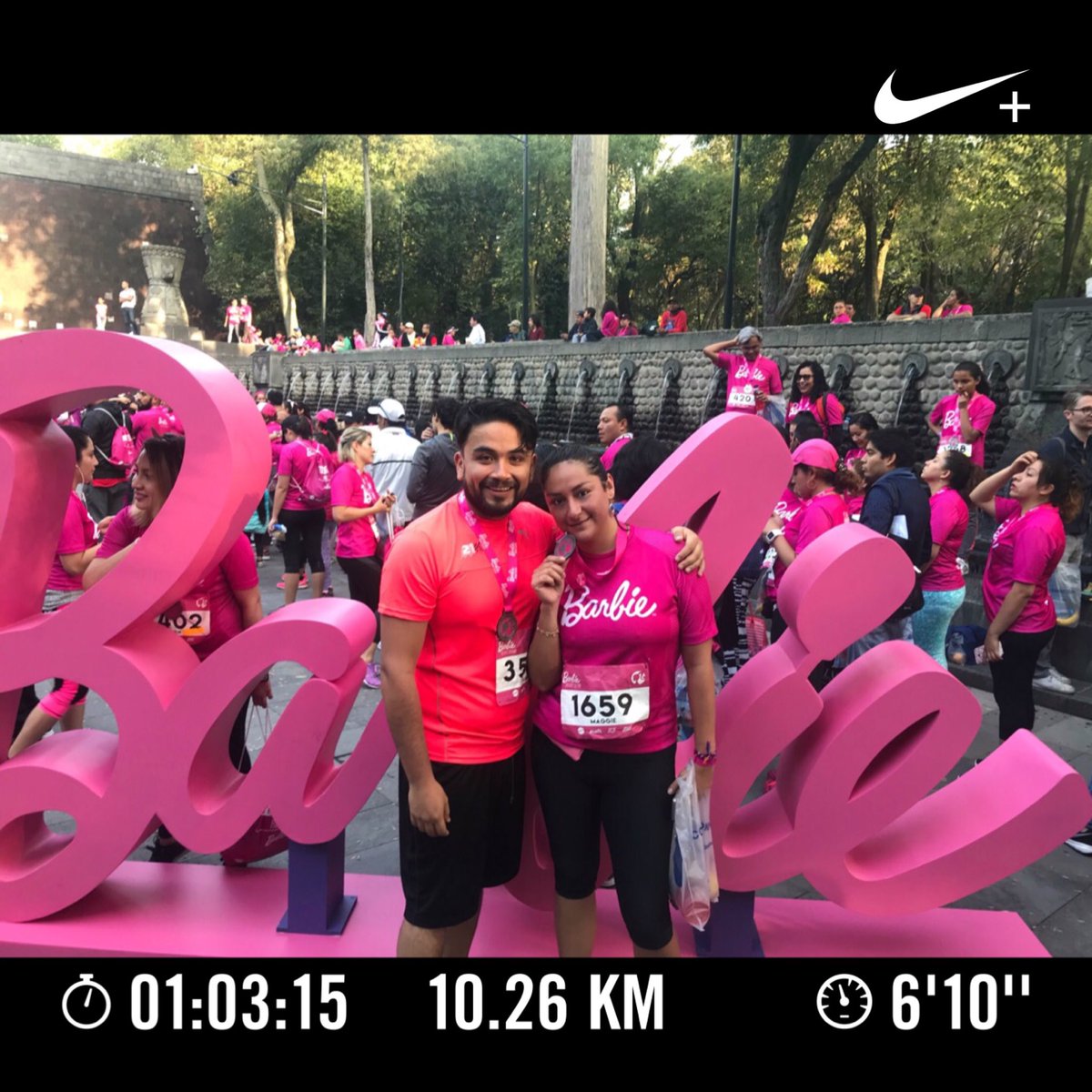LidiaThome's tweet photo. #YoElegiCorrer #BarbieRunMX #10Km https://t.co/EULXjdhN3X