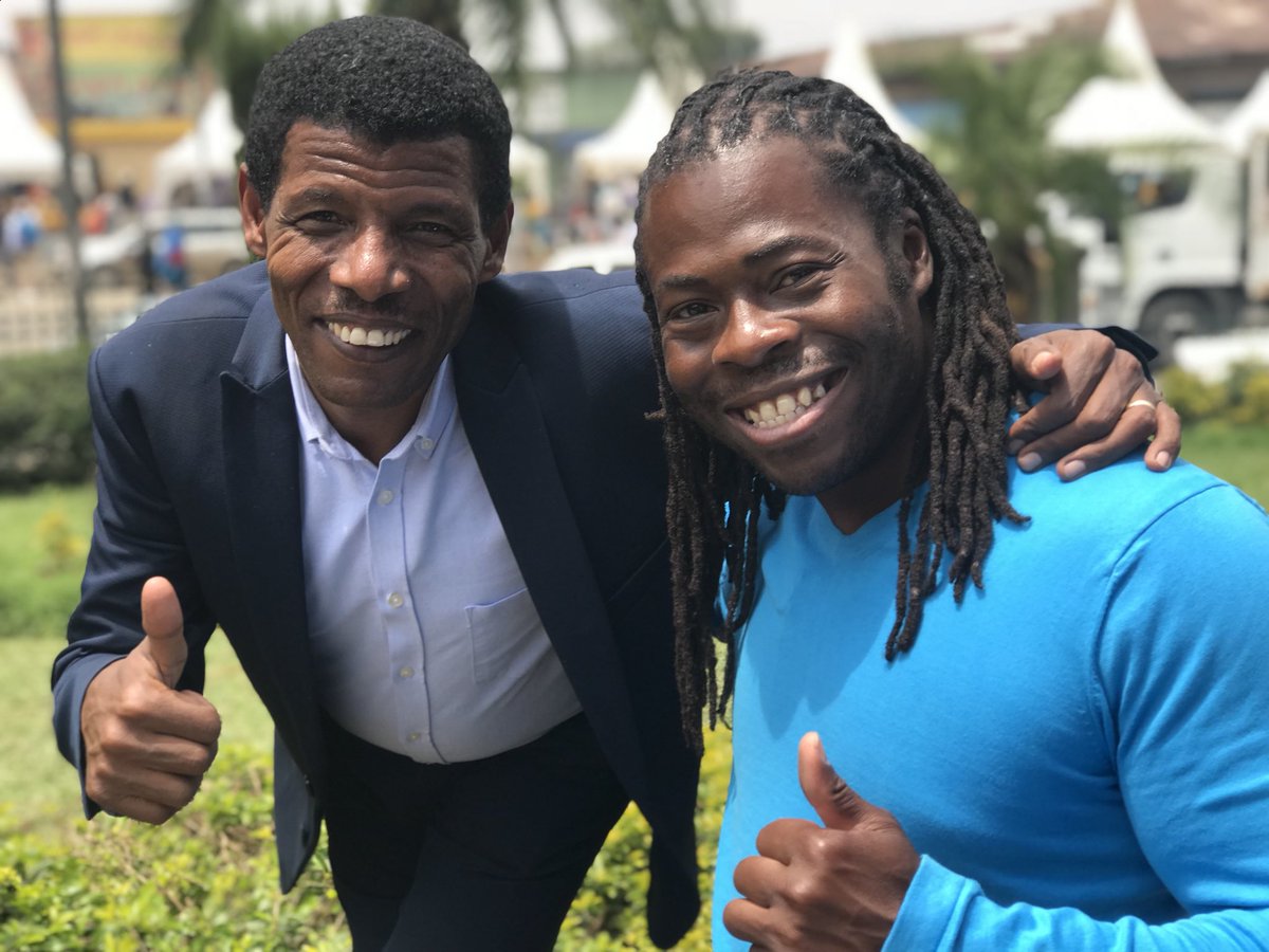 Got to hang out with a living legend today double Olympic champion #HaileGebrselassie what an amazing geezer! Took time out of his busy day to give me a tour around #addisababa and fantastic interview about his career and his optimism for the future of #Africa #Ethiopia #legend