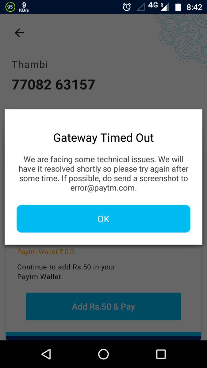 Palanesami's tweet photo. Hi @Paytm , currently we are facing this issue. Would you please update. Really messed up
#PaytmNotWorking https://t.co/xBdQLmCJjp
