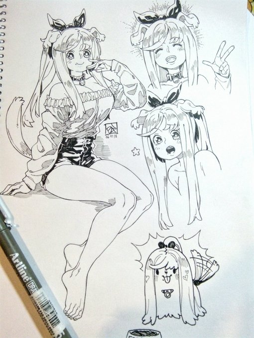 Introducing the newest member of the animal ears OC family, Mariko the maltese 💕
You'll see more of her in next month's KUMAzine ! 