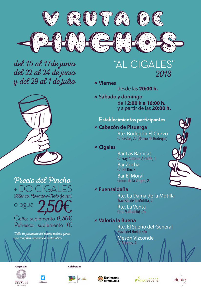 RutaVinoCigales's tweet photo. La Catedral del Vino y la Bodega Tradicional Cigaleña... ideal excusa para visitarlos con V Ruta de Pinchos #AlCigales en @TurismoCigales con @angelreca1 #zocha y #LasBarricas https://t.co/IQcgMrZv7O