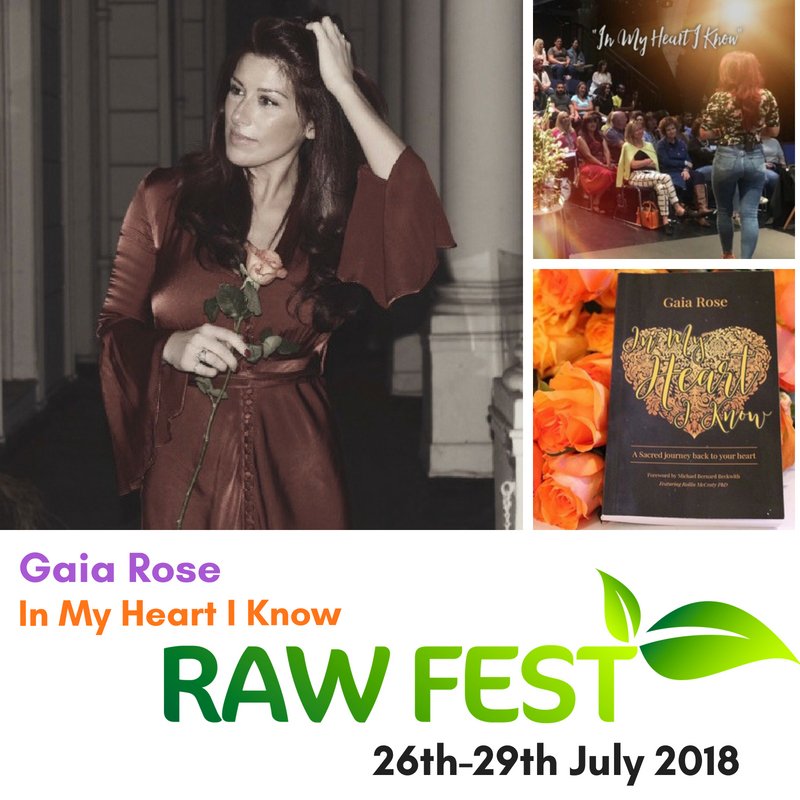 HealthwithLia's tweet photo. Gaia Rose will be sharing teachings from her latest book ‘In My Heart I Know’ where she shares spiritual, as well as some science aspects together, alongside her own life’s experiences, to prove just how incredible the great intelligence within our heart truly is. #rawfest2018 https://t.co/TrMCJ553k1