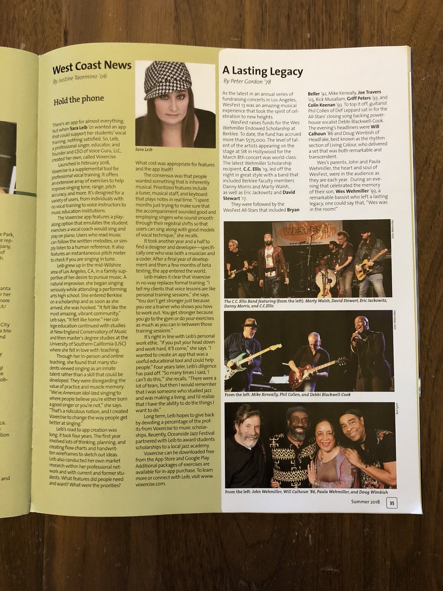 More press for <a href="/Voxercise/">Voxercise! Vocal Warmup App!</a>! This time from our creator’s alma mater, <a href="/Berklee/">Berklee</a>! #Voxercise