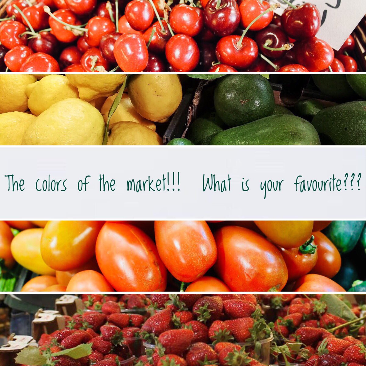 RomaEat's tweet photo. #pomodorini #lemons #tomatoes #strawberry #cherry 
😋❤️🍊🍋🍇🥦🥑🍆🥒
Discovering the #colors of the #mercatotrionfale pt.2

#roma #rome #romaeat #foodexperience #foodtour #foodporn #foodphotography #food #foodgram #freshfood https://t.co/7Yv7xz4Dxf
